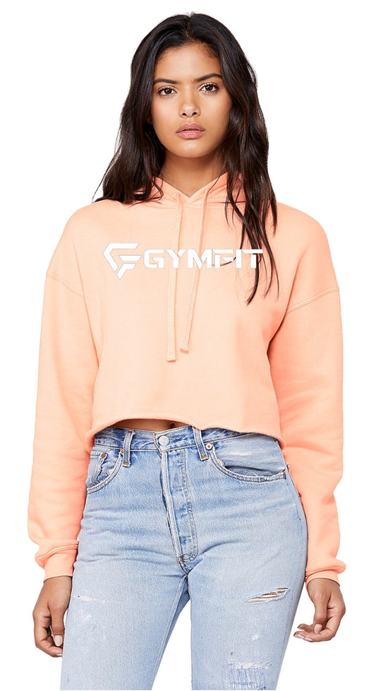WOMEN'S CROPPED FLEECE HOODIE With OG GYMFIT Font